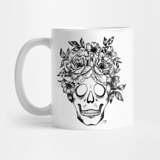 Floral Skull Mug